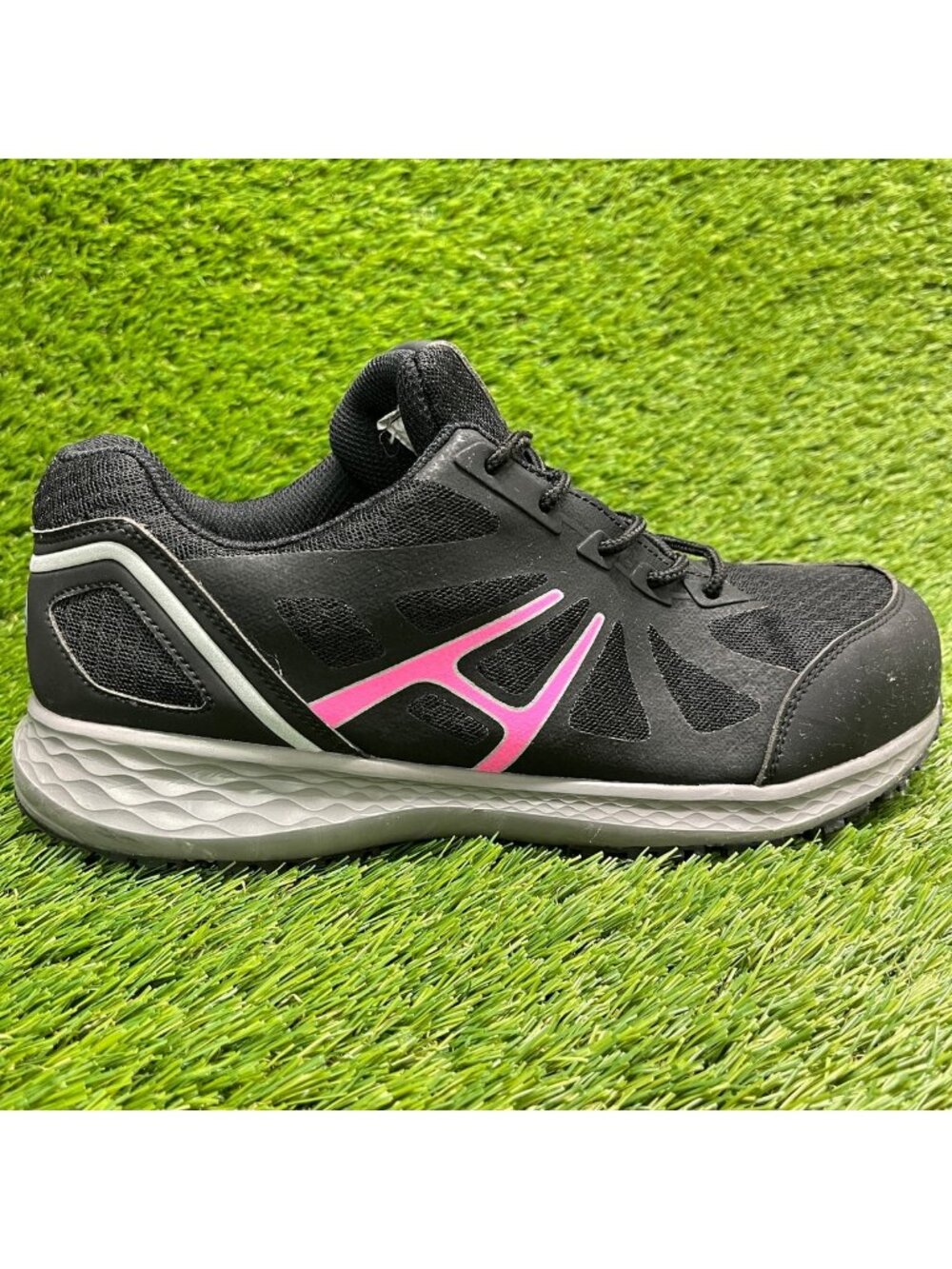 Hoss Express Jogger Womens Size 9.5 Black Pink Composite Toe Safety Work Shoes